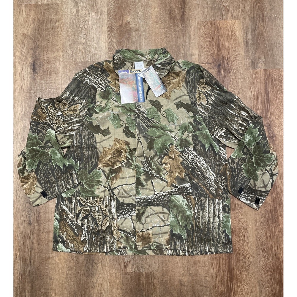 Realtree Liberty Camo Hunter Large Jacket Zip Lightweight Mesh NWT USA Men's